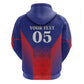 Custom Afro Haiti Football Zip Hoodie Sporty Style - African Pride