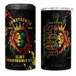 Juneteenth Is My Independence Day 4 in 1 Can Cooler Tumbler