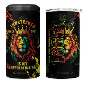 Juneteenth Is My Independence Day 4 in 1 Can Cooler Tumbler