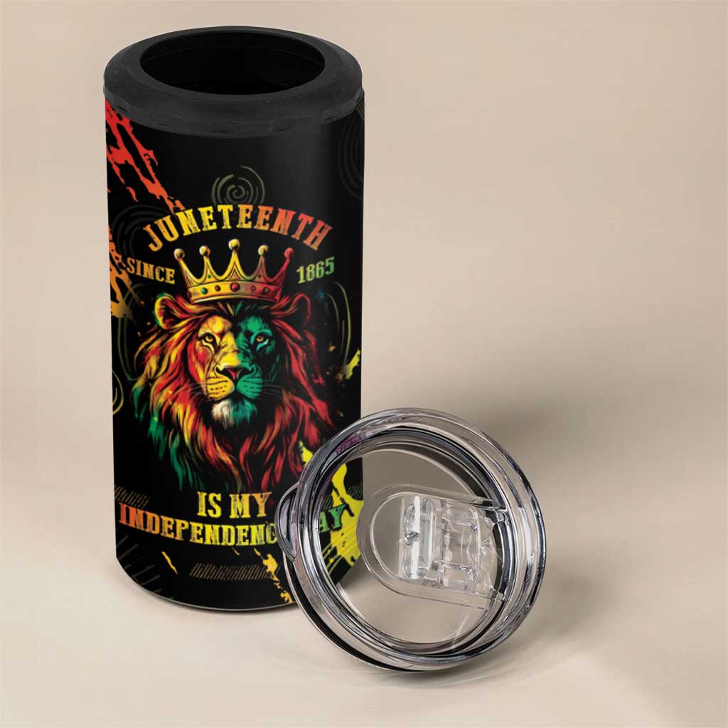 Juneteenth Is My Independence Day 4 in 1 Can Cooler Tumbler