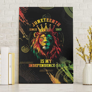 Juneteenth Is My Independence Day Canvas Wall Art