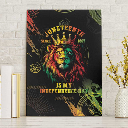 Juneteenth Is My Independence Day Canvas Wall Art
