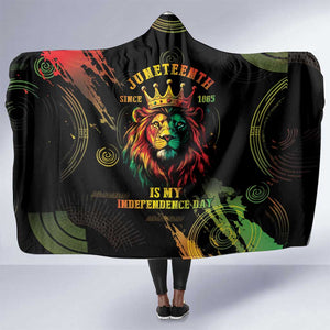 Juneteenth Is My Independence Day Hooded Blanket