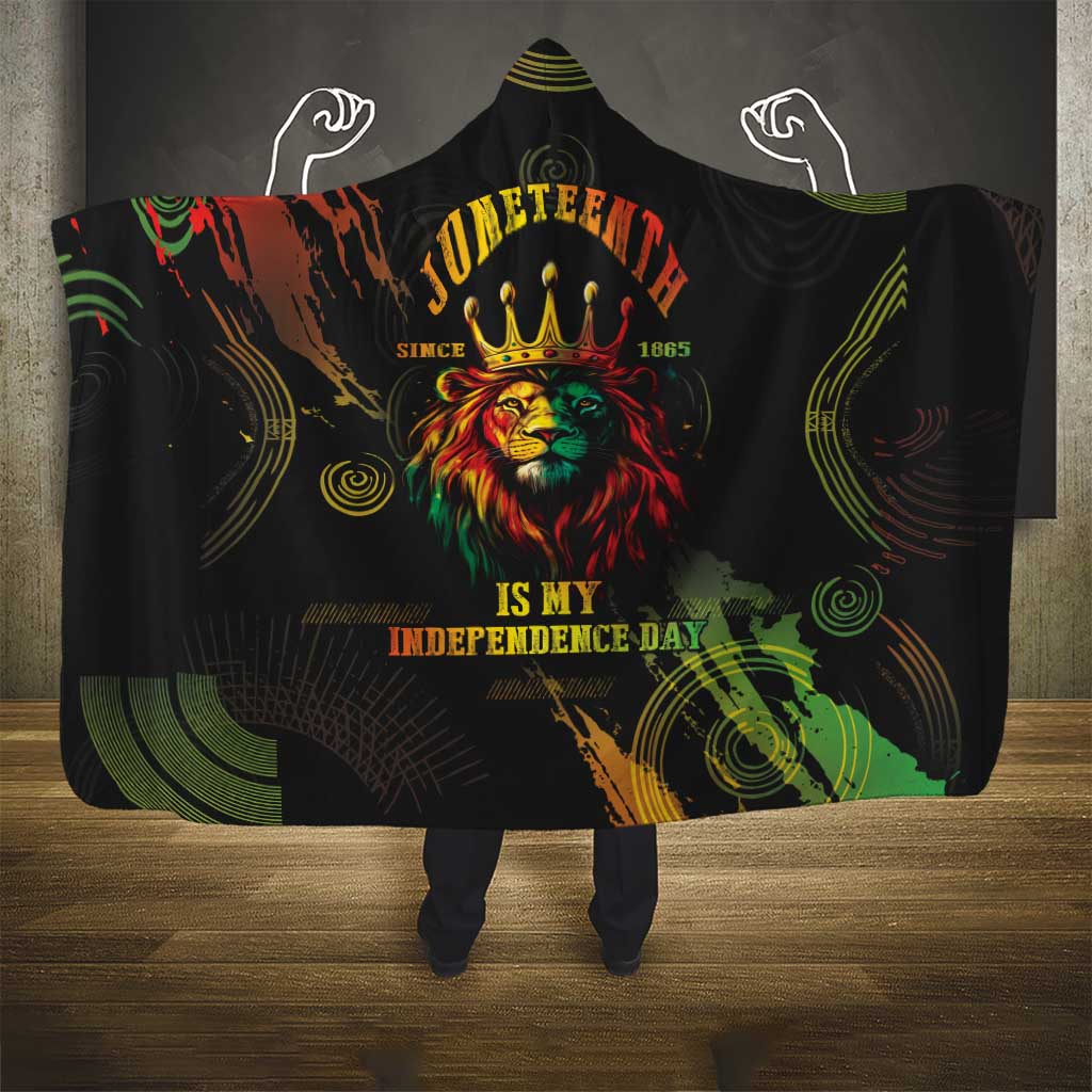Juneteenth Is My Independence Day Hooded Blanket