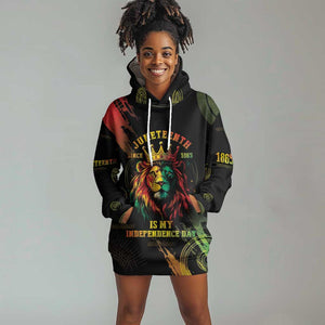 Juneteenth Is My Independence Day Hoodie Dress