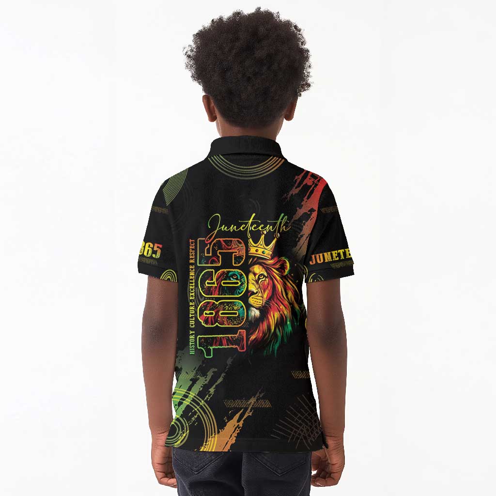 Juneteenth Is My Independence Day Kid Polo Shirt