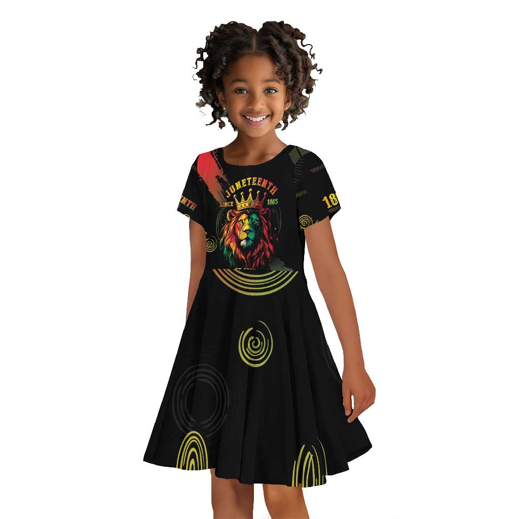 Juneteenth Is My Independence Day Kid Short Sleeve Dress