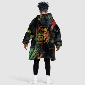 Juneteenth Is My Independence Day Kid Wearable Blanket Hoodie