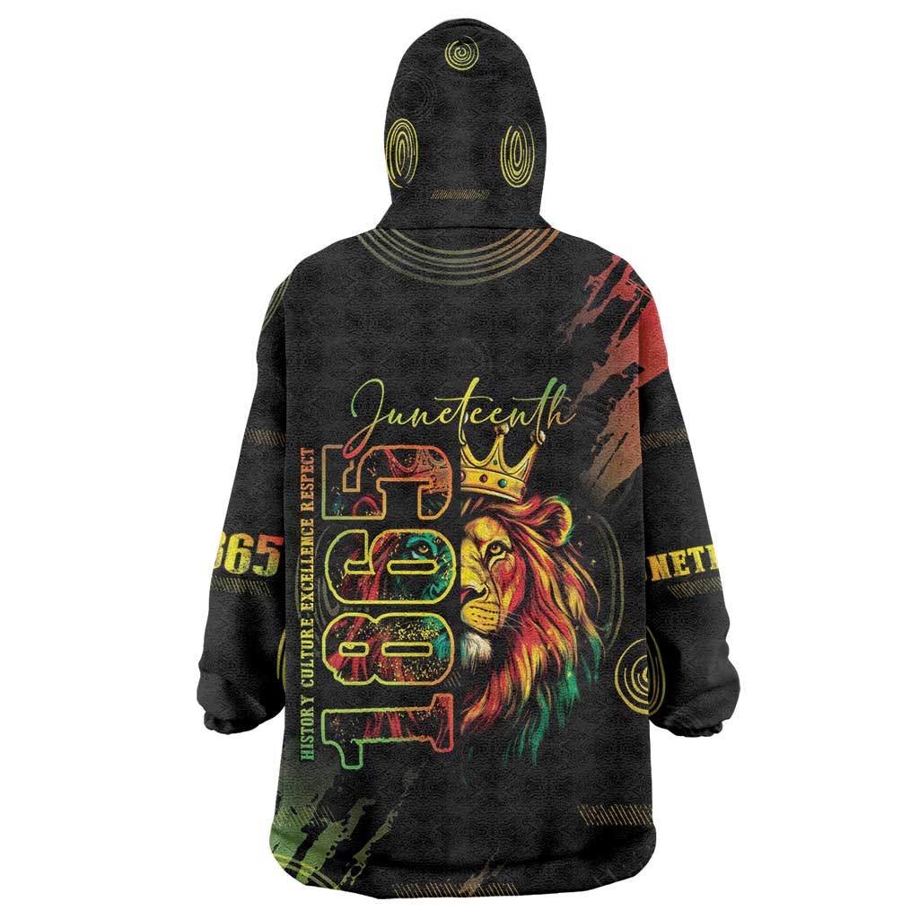 Juneteenth Is My Independence Day Kid Wearable Blanket Hoodie