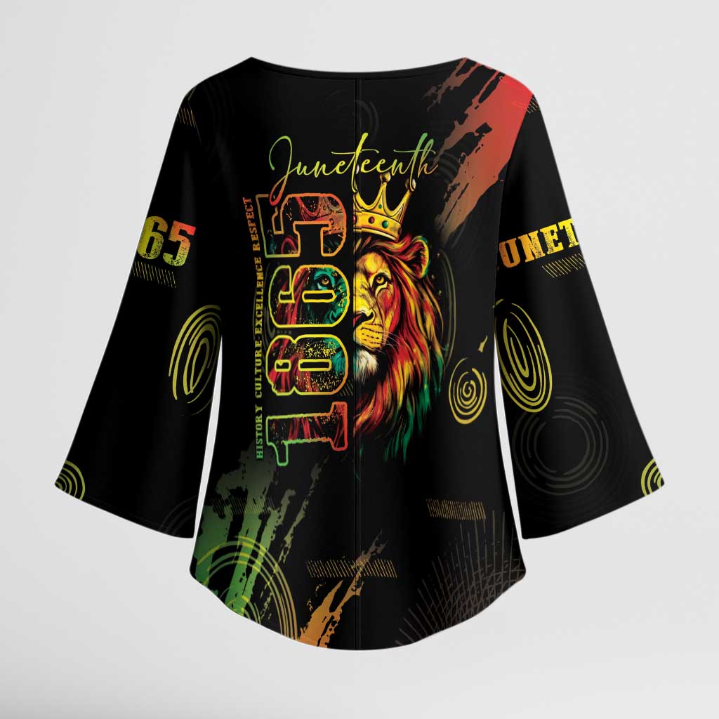 Juneteenth Is My Independence Day Kimono Sleeve Blouse
