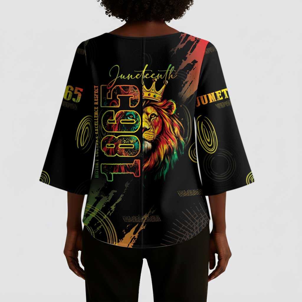 Juneteenth Is My Independence Day Kimono Sleeve Blouse