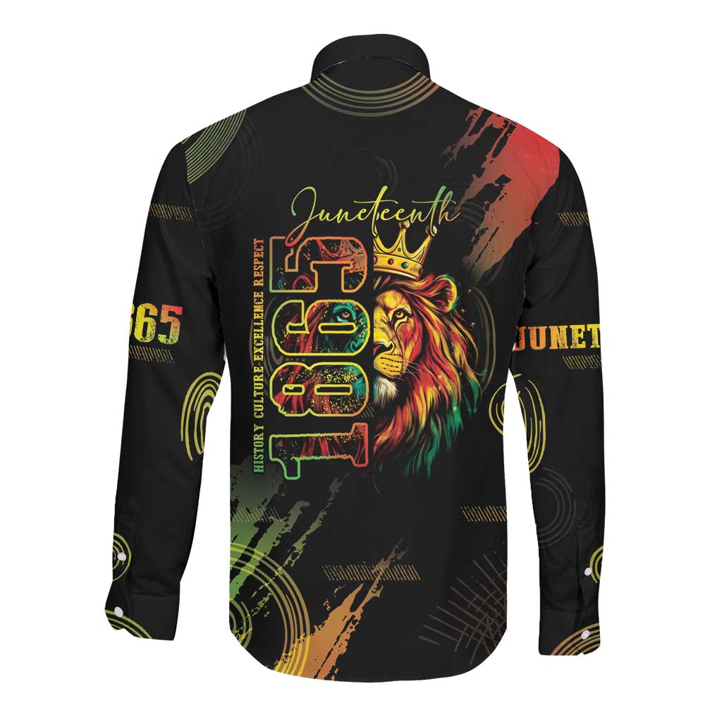 Juneteenth Is My Independence Day Long Sleeve Button Shirt