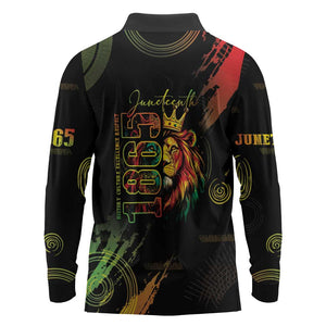 Juneteenth Is My Independence Day Long Sleeve Polo Shirt