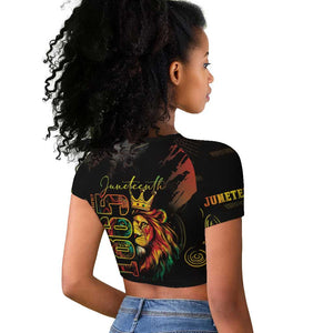 Juneteenth Is My Independence Day Raglan Cropped T shirt