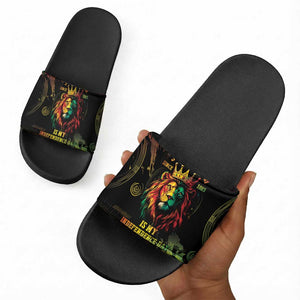 Juneteenth Is My Independence Day Slide Sandals