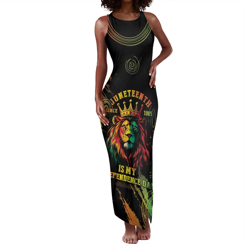 Juneteenth Is My Independence Day Tank Maxi Dress