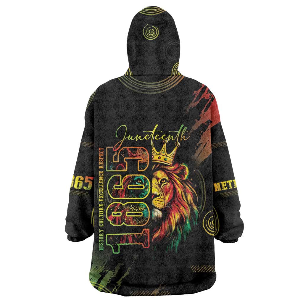 Juneteenth Is My Independence Day Wearable Blanket Hoodie