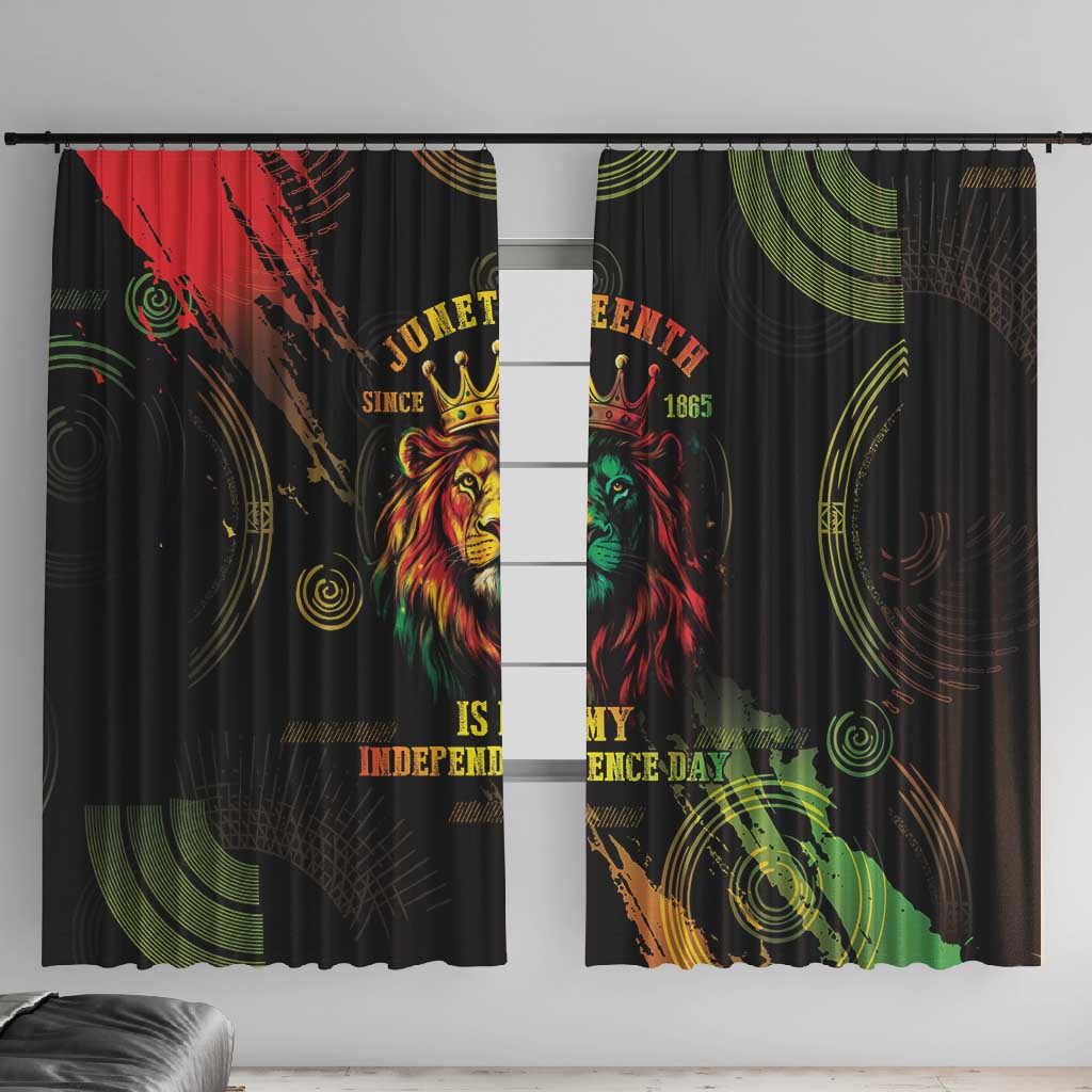 Juneteenth Is My Independence Day Window Curtain