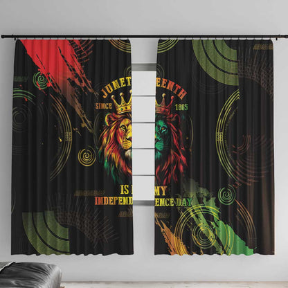 Juneteenth Is My Independence Day Window Curtain