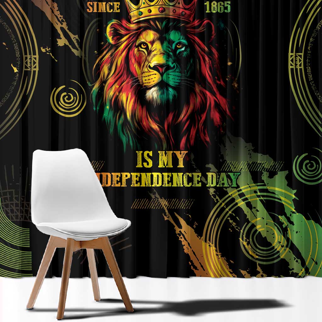 Juneteenth Is My Independence Day Window Curtain