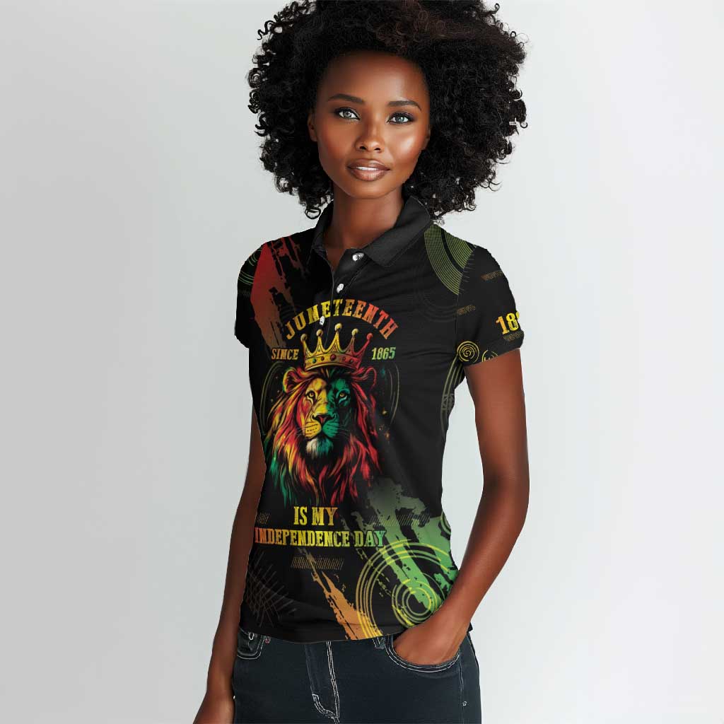 Juneteenth Is My Independence Day Women Polo Shirt