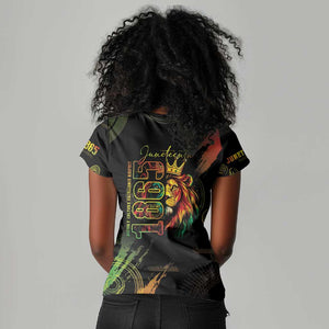 Juneteenth Is My Independence Day Women V-Neck T-Shirt