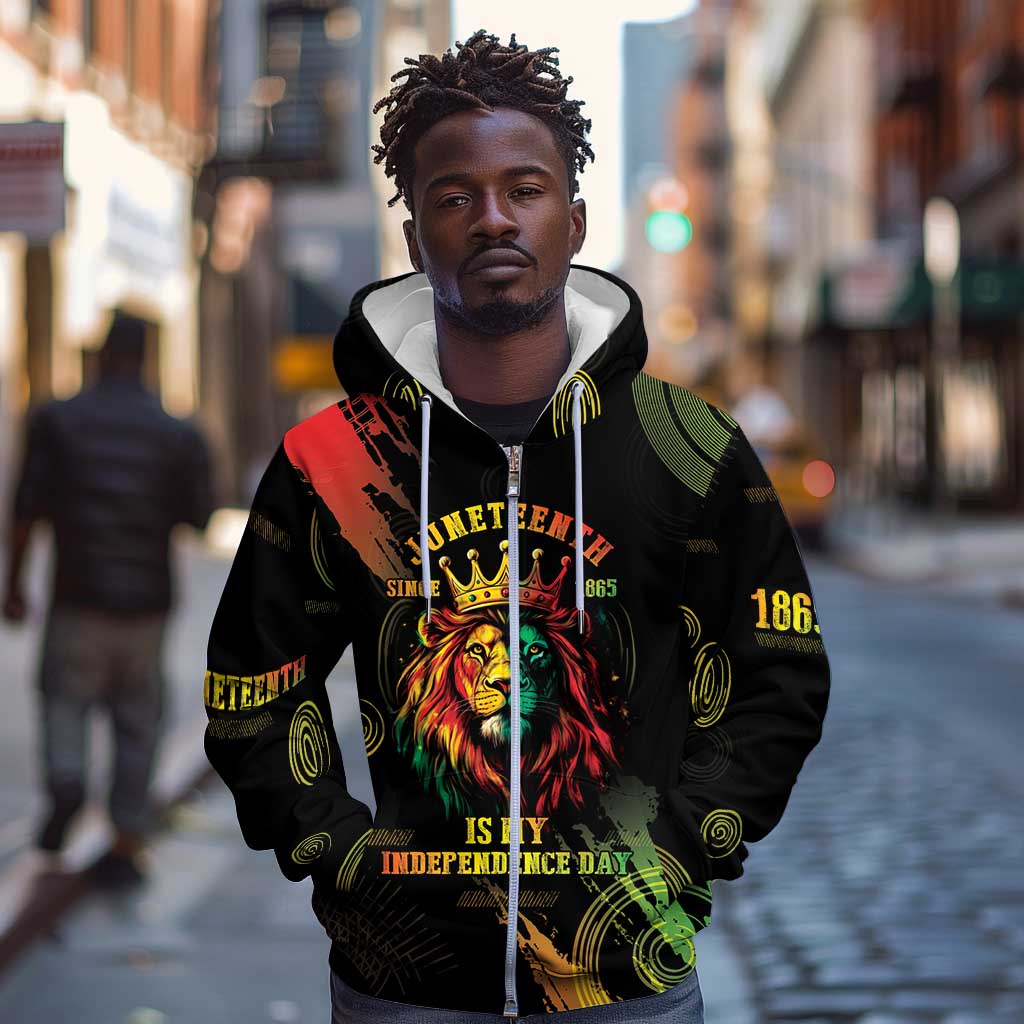 Juneteenth Is My Independence Day Zip Hoodie