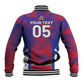 Custom Les Grenadiers Haiti Football Baseball Jacket Tropical Vibes - African Pride