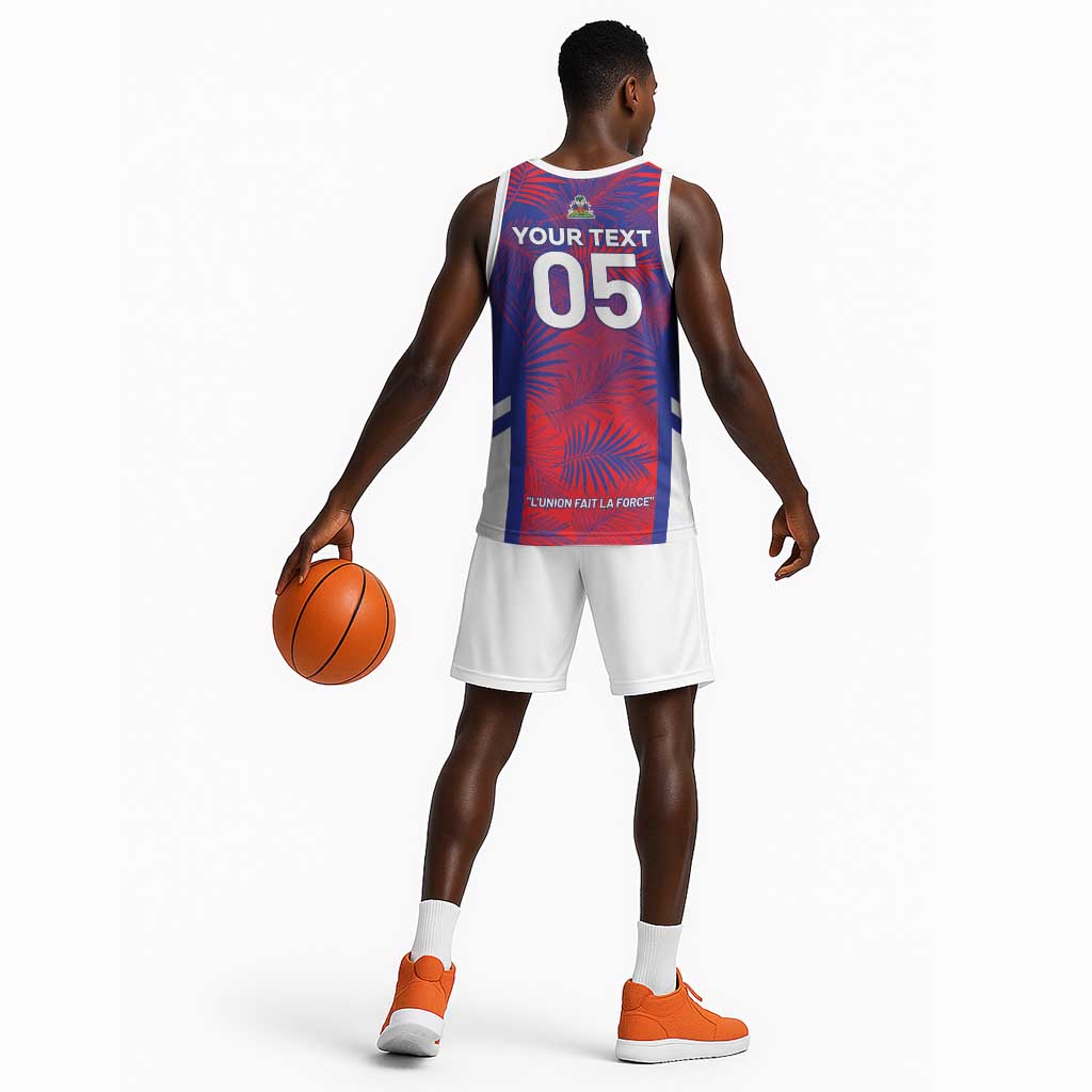 Custom Les Grenadiers Haiti Football Basketball Jersey Tropical Vibes - African Pride