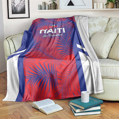 Les Grenadiers Haiti Football Blanket Tropical Vibes - African Pride