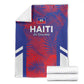 Les Grenadiers Haiti Football Blanket Tropical Vibes - African Pride