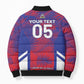 Custom Les Grenadiers Haiti Football Bomber Puffer Jacket Tropical Vibes