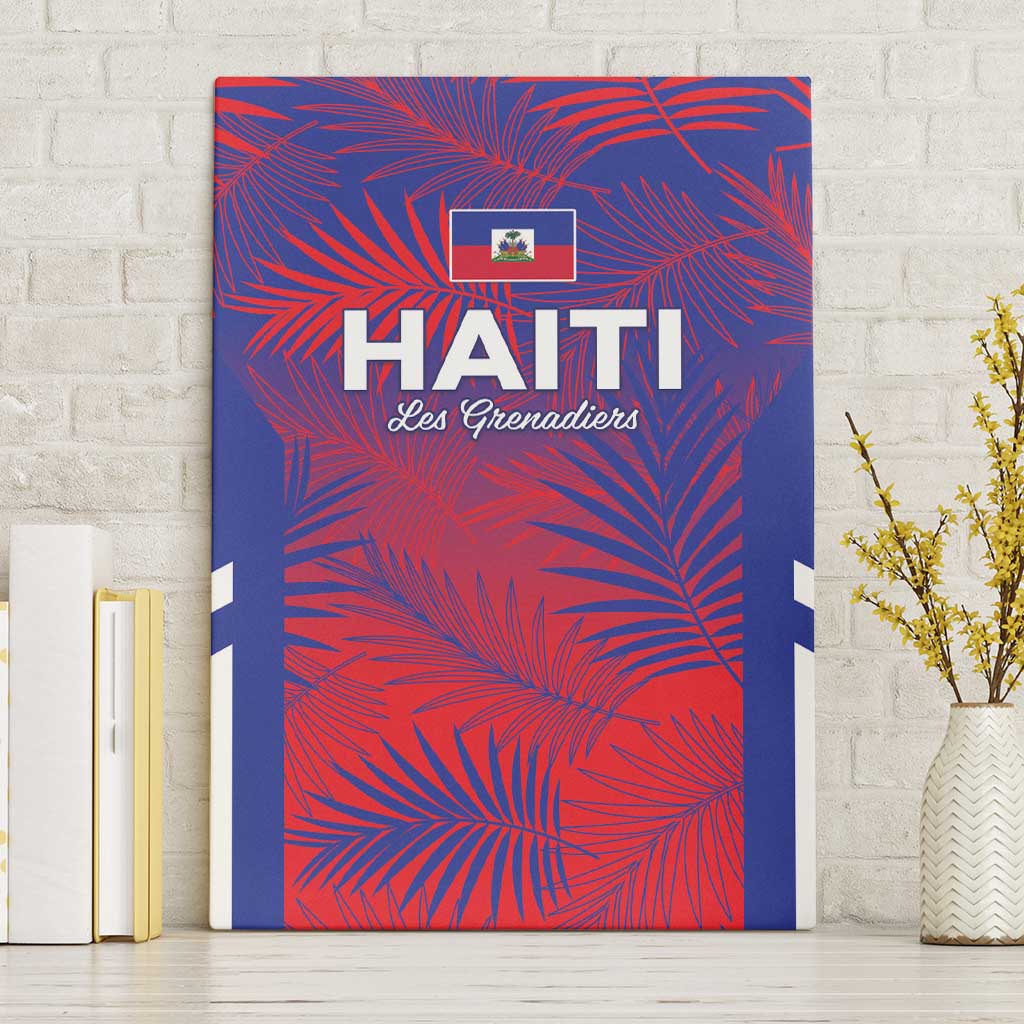 Les Grenadiers Haiti Football Canvas Wall Art Tropical Vibes - African Pride
