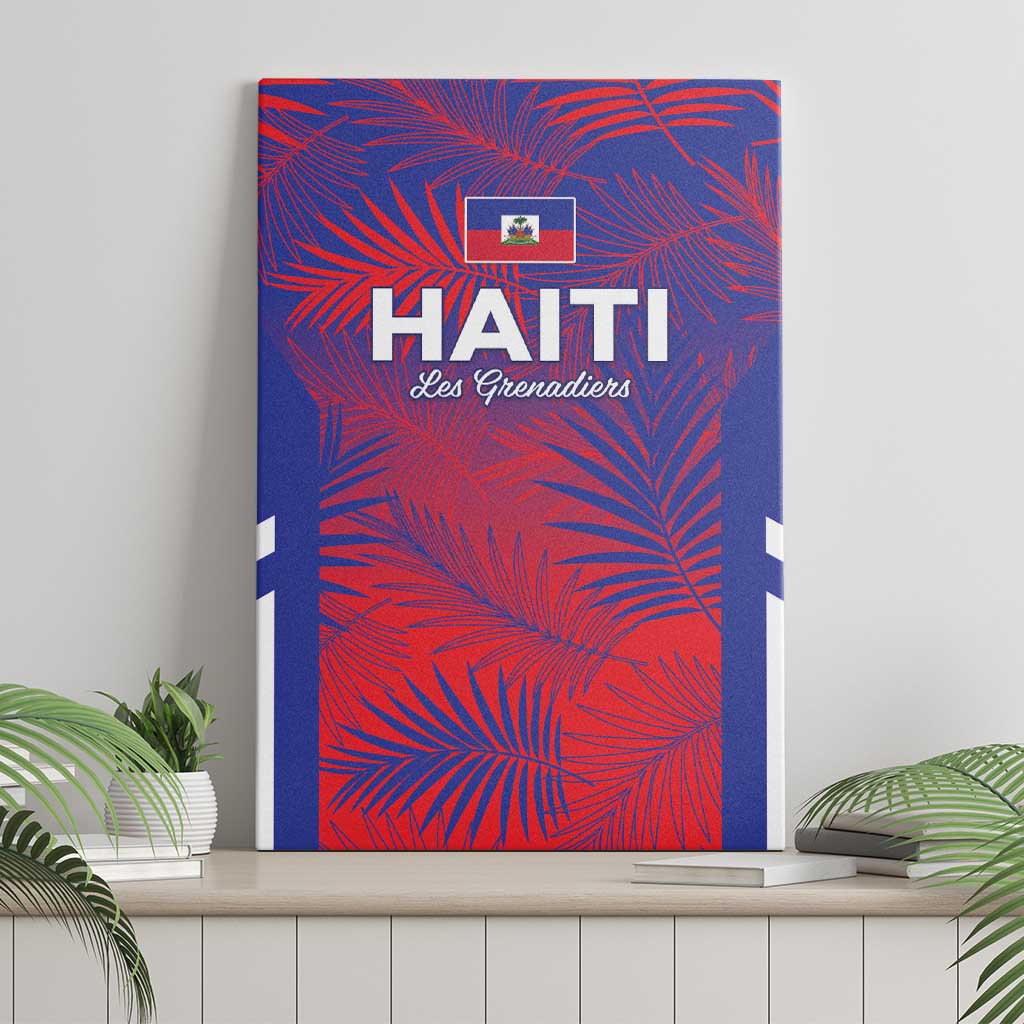 Les Grenadiers Haiti Football Canvas Wall Art Tropical Vibes - African Pride