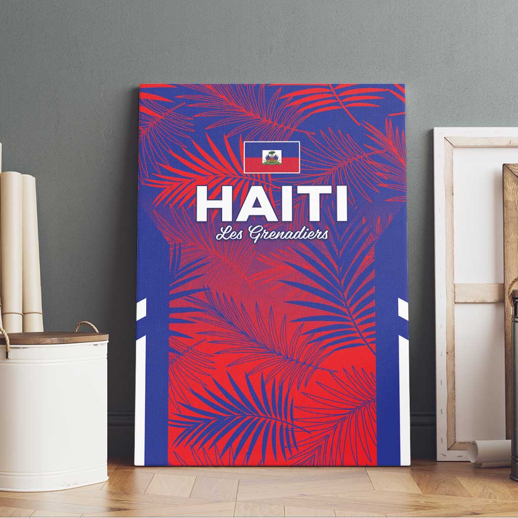 Les Grenadiers Haiti Football Canvas Wall Art Tropical Vibes - African Pride