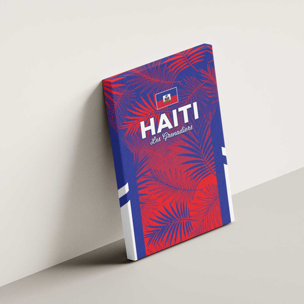 Les Grenadiers Haiti Football Canvas Wall Art Tropical Vibes - African Pride