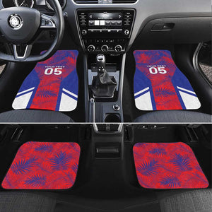 Custom Les Grenadiers Haiti Football Car Mats Tropical Vibes - African Pride