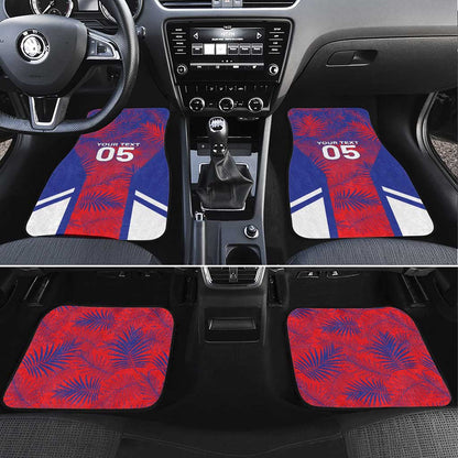 Custom Les Grenadiers Haiti Football Car Mats Tropical Vibes - African Pride