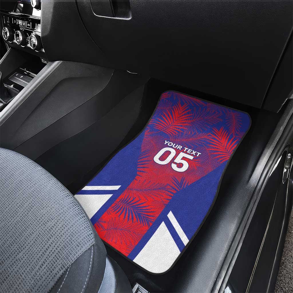 Custom Les Grenadiers Haiti Football Car Mats Tropical Vibes - African Pride