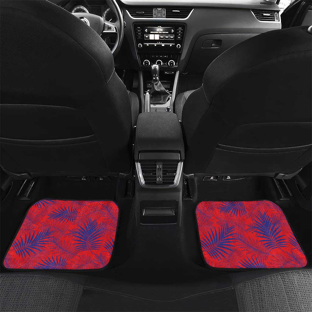 Custom Les Grenadiers Haiti Football Car Mats Tropical Vibes - African Pride