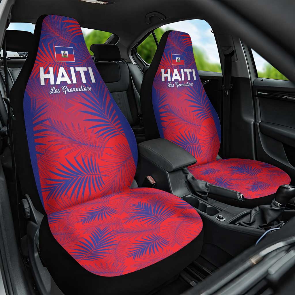 Les Grenadiers Haiti Football Car Seat Cover Tropical Vibes - African Pride