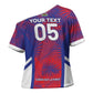Custom Les Grenadiers Haiti Football Cross Shoulder Shirt Tropical Vibes