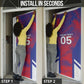 Custom Les Grenadiers Haiti Football Door Cover Tropical Vibes