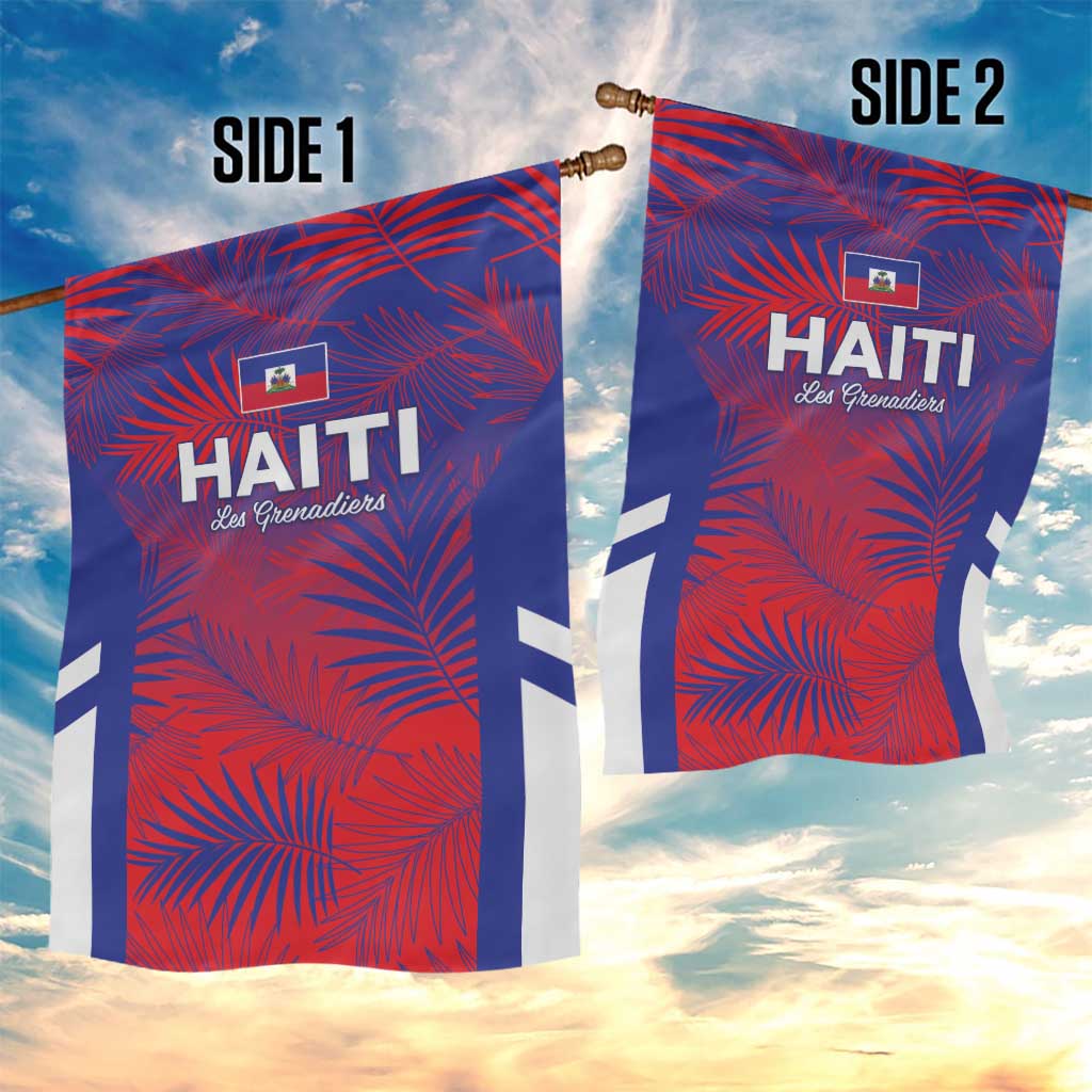Les Grenadiers Haiti Football Garden Flag Tropical Vibes - African Pride
