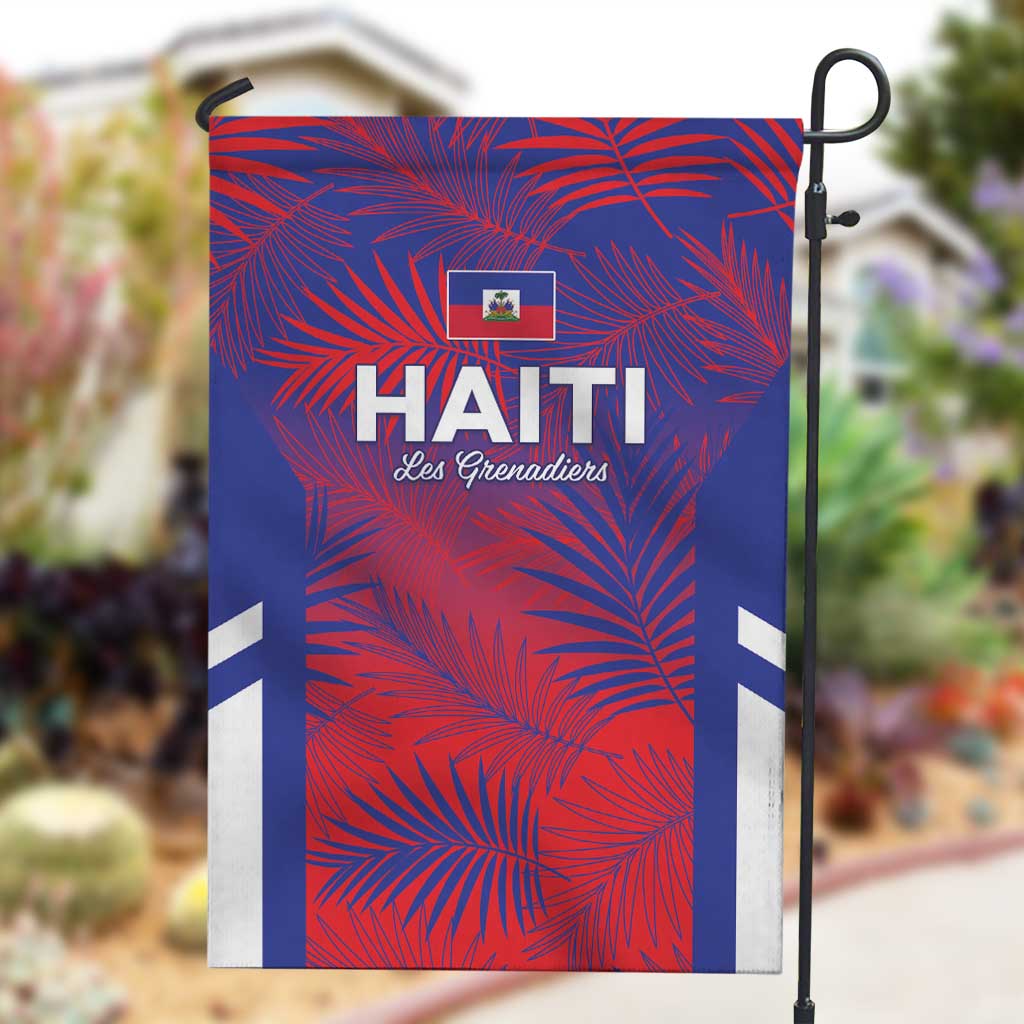 Les Grenadiers Haiti Football Garden Flag Tropical Vibes - African Pride