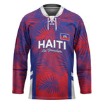 Custom Les Grenadiers Haiti Football Hockey Jersey Tropical Vibes