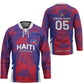 Custom Les Grenadiers Haiti Football Hockey Jersey Tropical Vibes