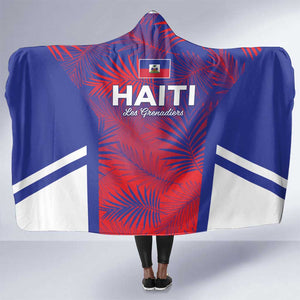 Les Grenadiers Haiti Football Hooded Blanket Tropical Vibes - African Pride