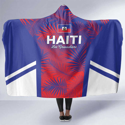Les Grenadiers Haiti Football Hooded Blanket Tropical Vibes - African Pride