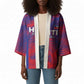 Custom Les Grenadiers Haiti Football Kimono Tropical Vibes